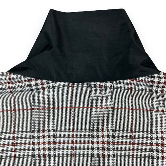 Zara Trafaluc Plaid Lightweight Crop Zip Jacket Medium M Women’s Positive Rules - Picture 4 of 12